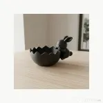Vas Decorativ Iepuraș Jucăuș, Inspirat din Coajă de Ou