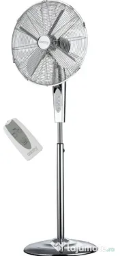 Ventilator inox cu telecomanda CAMRY,45 cm,3 viteze,190W,temporizare 