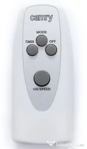 Ventilator inox cu telecomanda CAMRY,45 cm,3 viteze,190W,temporizare 