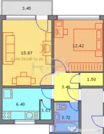 2 camere, 4/4, anvelopat, bloc tip P-Drumul Taberei-Favorit