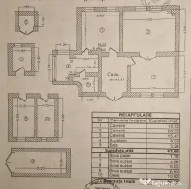 Vand apartament 3 cam parter, demisol, garaj si curte zona centrala