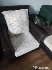 Canapea extensibila cu 2 fotolii 
