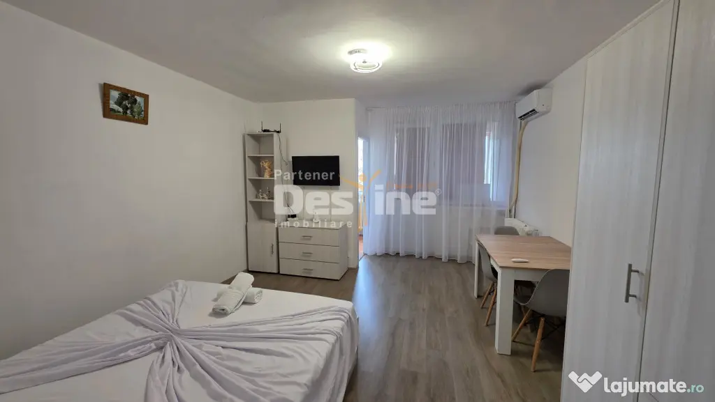 Garsoniera mobilata Brazda - pretabil regim hotelier