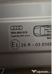 Bare transversale portbagaj originale noi Audi Q5 FY 2017+ 