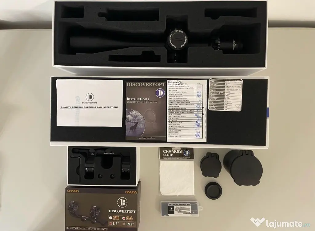 Luneta armă vânătoare DISCOVERYOPT ED-PRS GENⅡ 5-25X56SFIR FFP-MRAD-ZERO STOP