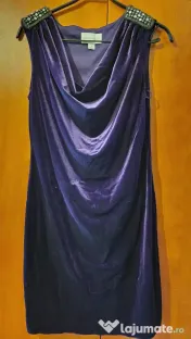 Ronni Nicole, rochie de seara, catifea violet, masura 10