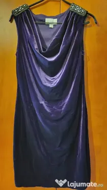 Ronni Nicole, rochie de seara, catifea violet, masura 10