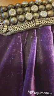 Ronni Nicole, rochie de seara, catifea violet, masura 10