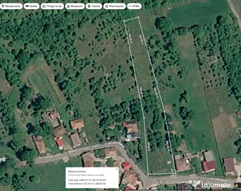 Teren intravilan de 3.000 mp cu priveliște panoramică în Băbeni, jud. Sălaj