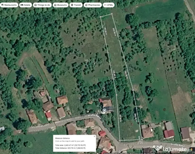 Teren intravilan de 3.000 mp cu priveliște panoramică în Băbeni, jud. Sălaj