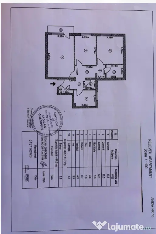 Apartament 3 camere Tineretului -Trestiana,Park Tineretului!