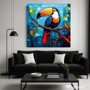 Tablou premium canvas tucan: Toucan - Art
