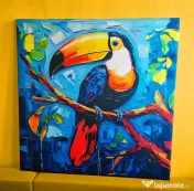 Tablou premium canvas tucan: Toucan - Art