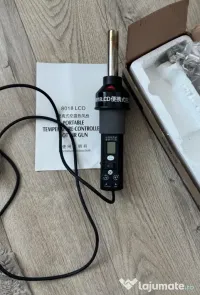Statie de lipit/rework portabila cu aer cald 8018 LCD 