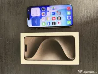 iPhone 15 Pro 128G natural titanium– Impecabil (Full Box) 