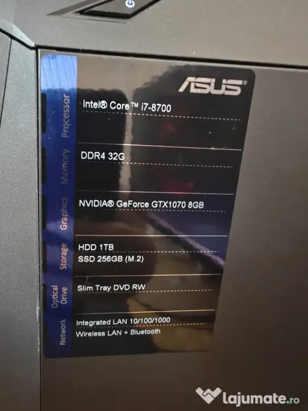 ASUS ROG STRIX GL12CM-RO001T,Intel core I7 Nvidia GeForce GTX 1070