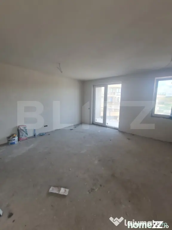 Apartament semidecomandat, 66 mp, 2 bai, terasa 21 mp, garaj