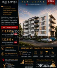 3 Camere | Ansamblu Nou | Încălzire în Pardoseală| Parca 