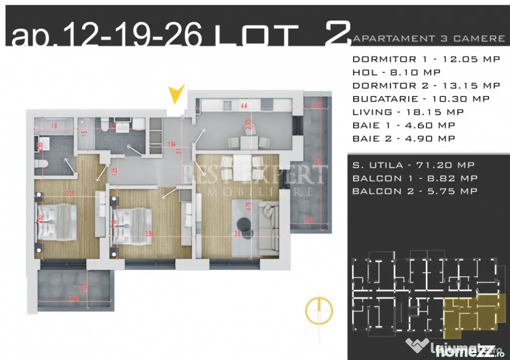 3 Camere | Ansamblu Nou | Încălzire în Pardoseală| Parca - Bucuresti (Bucuresti-Ilfov)
