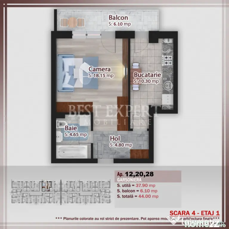 Garsonieră Luminoasă | Parcare inclusa | Preț Promoționa - Bucuresti (Bucuresti-Ilfov)