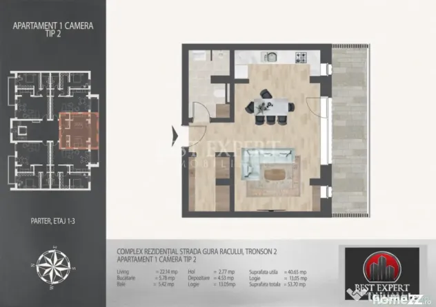 Garsoniera Ideal Investitie -Incalzire Pardoseala | 7 minute - Bucuresti (Bucuresti-Ilfov)