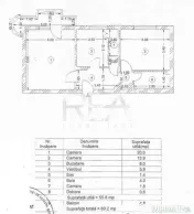 2 camere- Decomandat- 60,20MP- Petre Ispirescu 