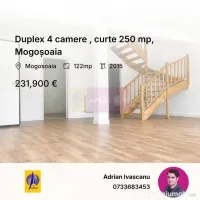 Duplex 4 camere , curte 250 mp, Mogoșoaia 