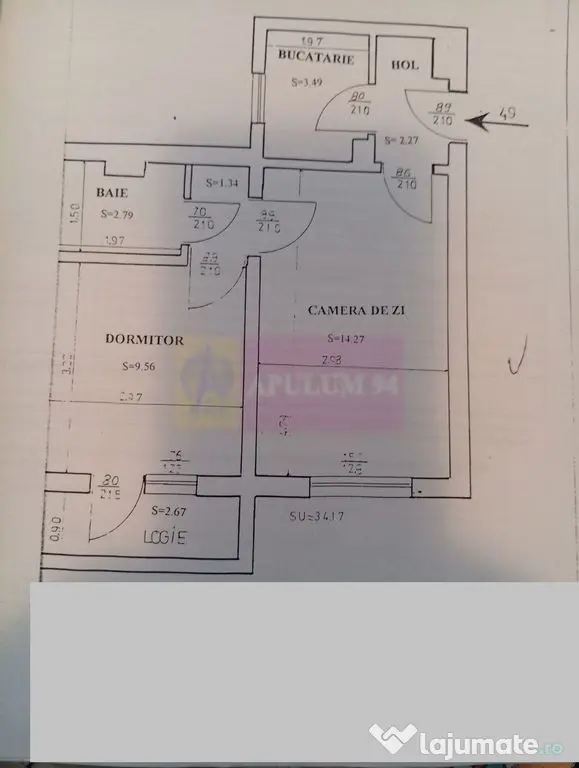Apartament 2 camere Titan- Piata Salajan.