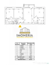 3 camere-centrala proprie-priveliste aerisita-0% comision-pe