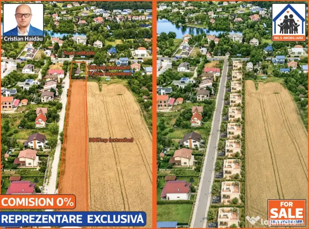 Teren 5160mp - Balotesti - Ilfov | Toate utilitatile! | Comision 0