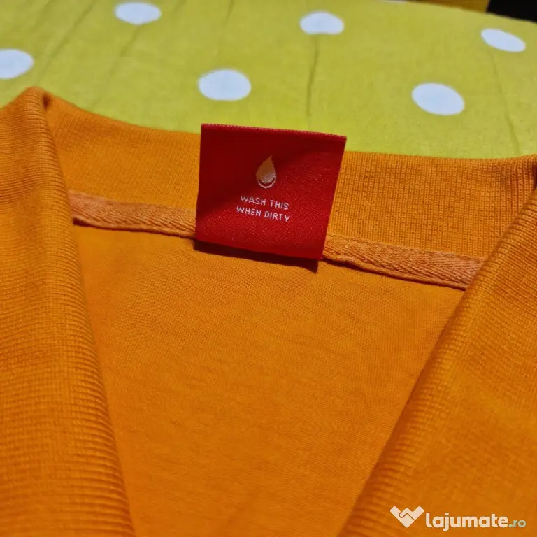 Puma Tricou Polo Portocaliu Bărbați Mărimea L Ca și Nou Original