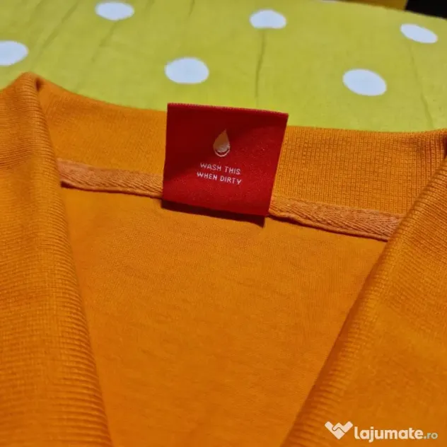 Puma Tricou Polo Portocaliu Bărbați Mărimea L Ca și Nou Original