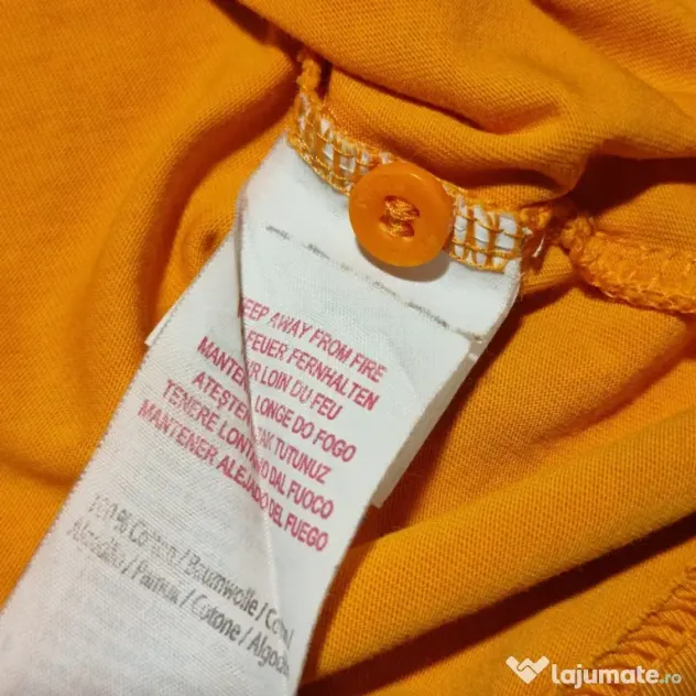 Puma Tricou Polo Portocaliu Bărbați Mărimea L Ca și Nou Original