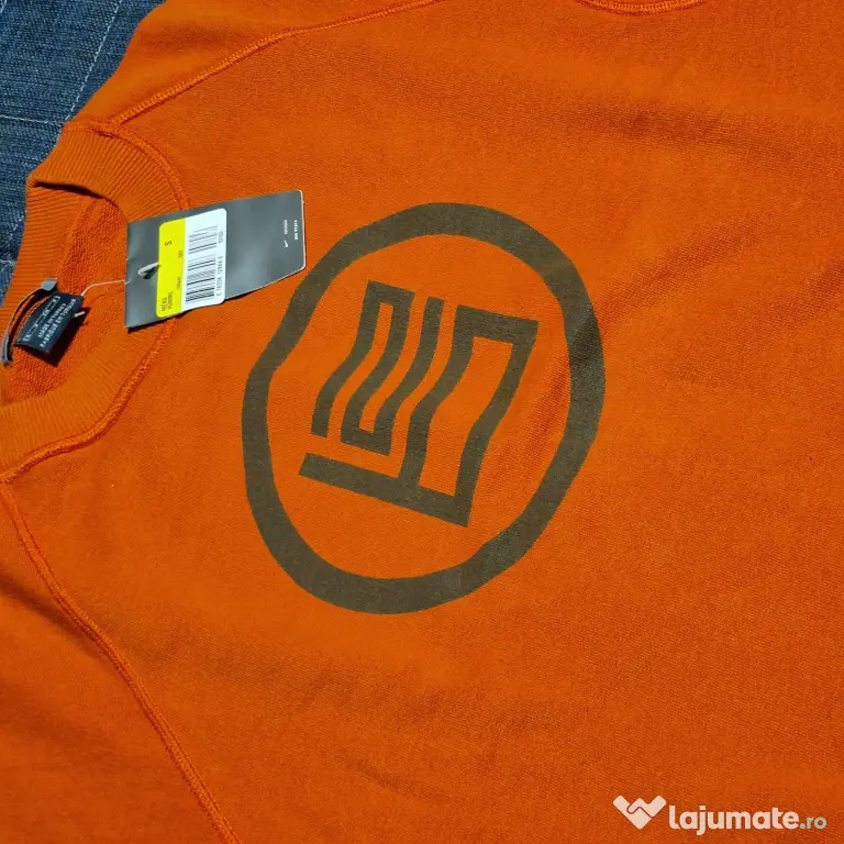 Bluză Nike Vintage Oversized Portocalie S Bărbați Nouă cu Etichetă