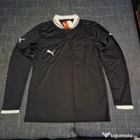 Bluză arbitru Puma M bărbați neagră fotbal nouă cu etichetă 