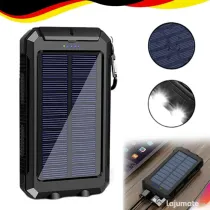 Încărcător Solar (Power Bank Solar) 30.000 mAh + Lanterna cu doua lumini
