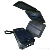 Baterie Externa Solara, Power Bank 8000 mAh, 4 Panouri,Lightning, Waterproof