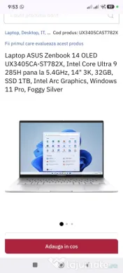 Laptop Asus ZENBOOK, NOU!!! 