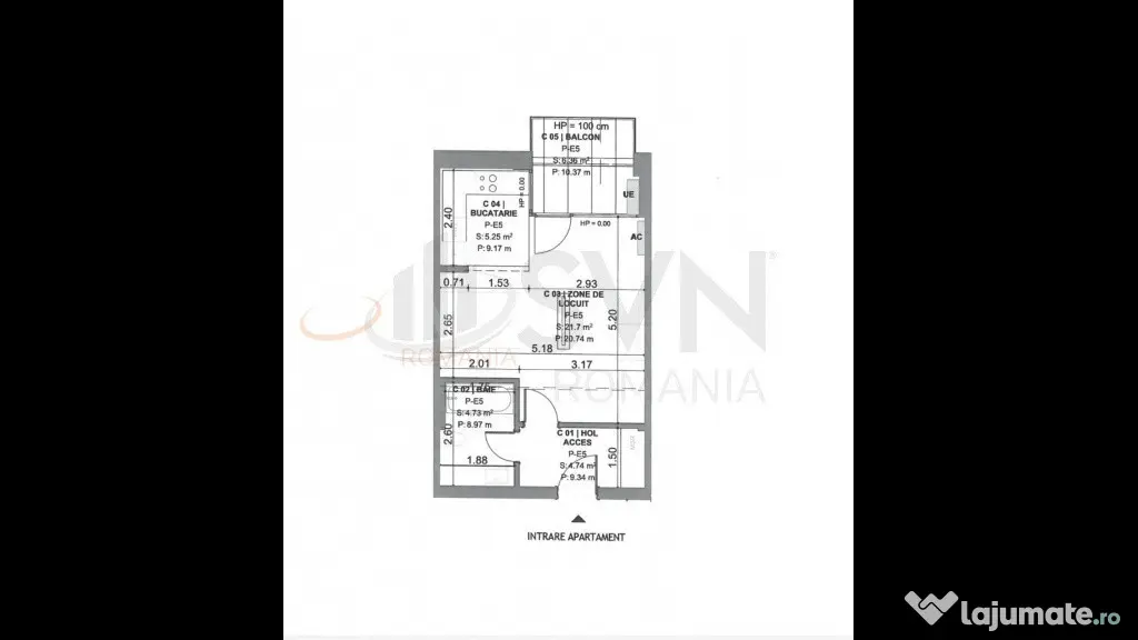 Studio 48 mp Loc Parcare Dobroesti Bucuresti Est