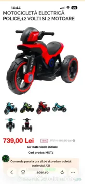 Motocicleta electrica police 
