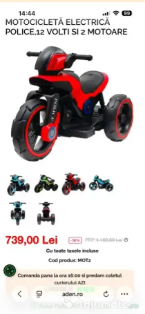 Motocicleta electrica police
