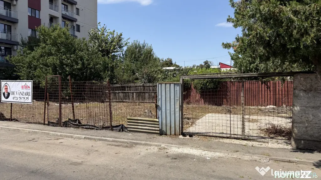 Teren intravilan 302 mp , urbanism , P+4, toate utilitățil