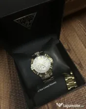 Ceas Guess damă auriu – Japan Movement, 100 m Water Resistant, în cutie 