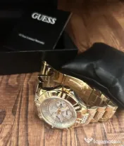 Ceas Guess damă auriu – Japan Movement, 100 m Water Resistant, în cutie 