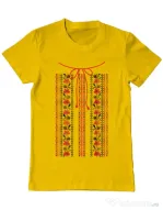 Tricou ADLER barbat Etno 2 Galben