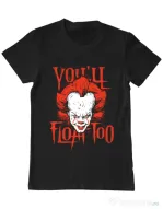 Tricou ADLER barbat You ll float too Negru