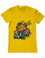 Tricou ADLER barbat Pumpkin Music Galben