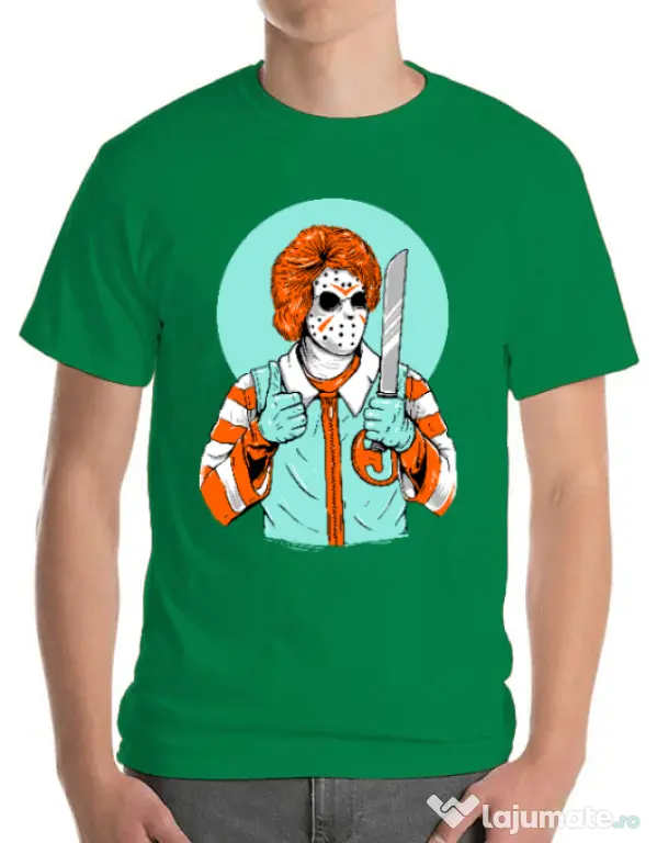 Tricou ADLER barbat Clown killer Verde mediu