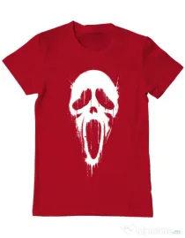 Tricou ADLER barbat Bloody scream Rosu