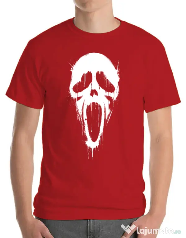 Tricou ADLER barbat Bloody scream Rosu